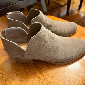 Grey Suede Booties